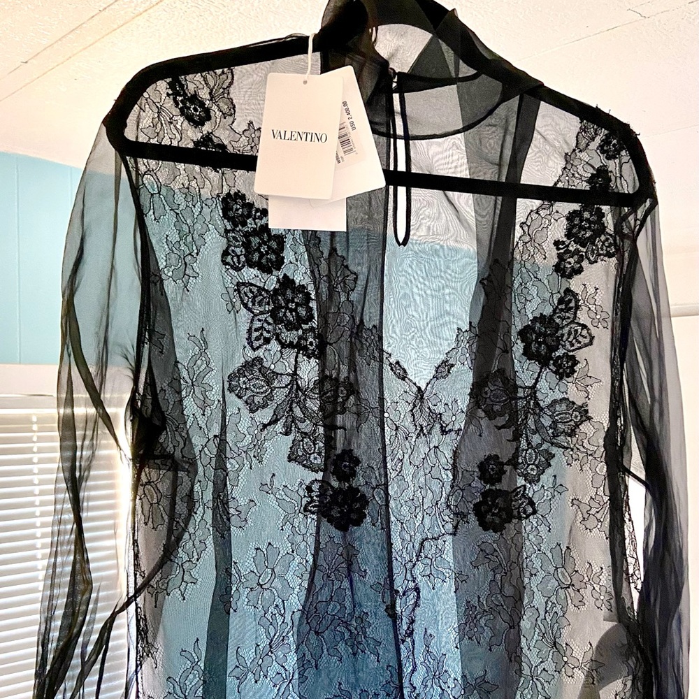 Valentino Silk-Chiffon Femme Blouse